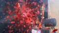 Red Glitter - Air Mortar Test Image