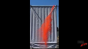 Orange Powder Air Mortar Test - High Speed Image