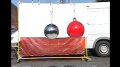 High Speed - Silver Ball and Red Glass Ball Collide Image