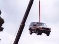 Hanging car via crane Image